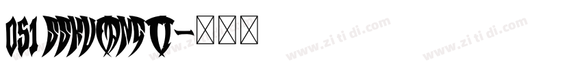 051 sskuFangTi字体转换